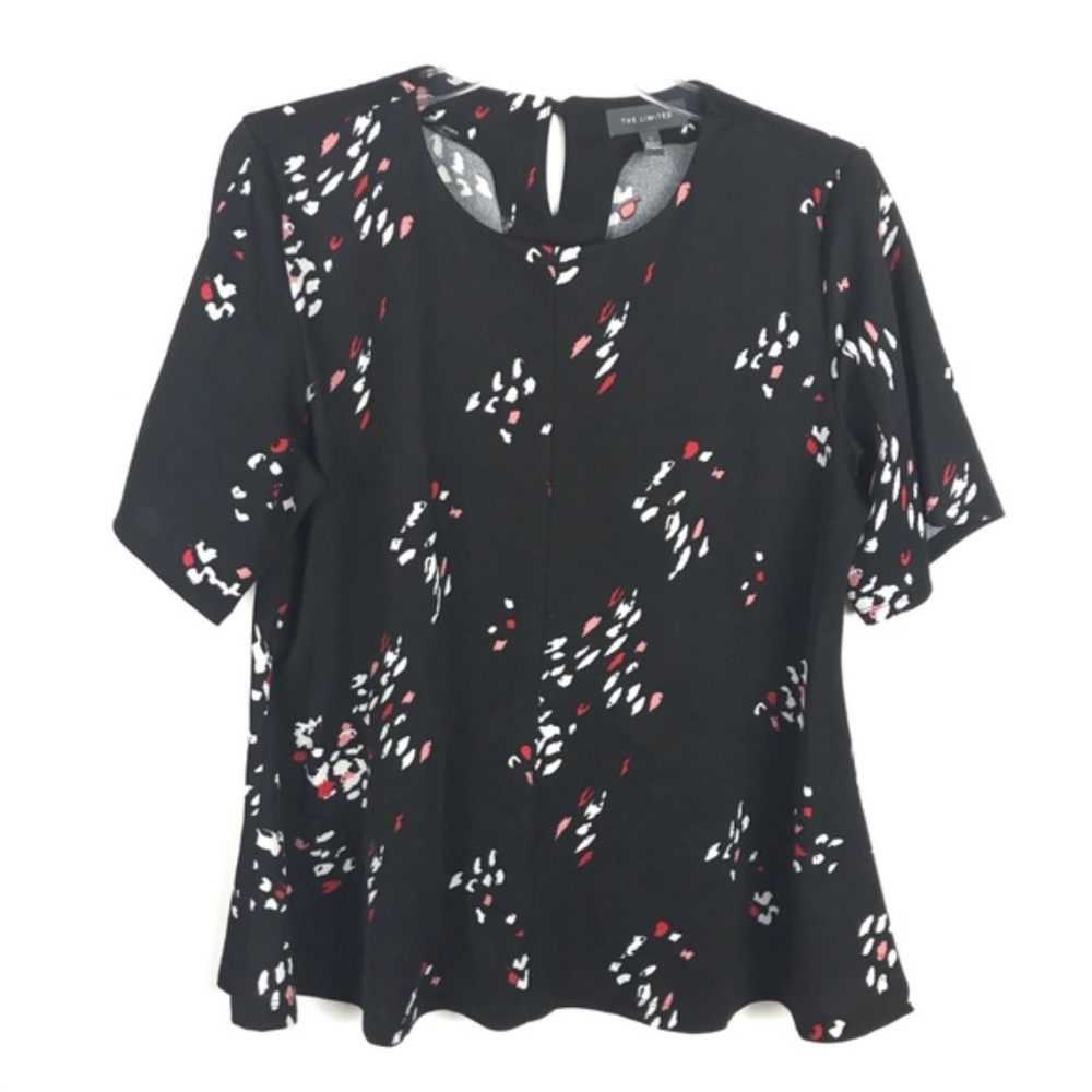 The Limited Graphic Print Short Sleeve Blouse Top